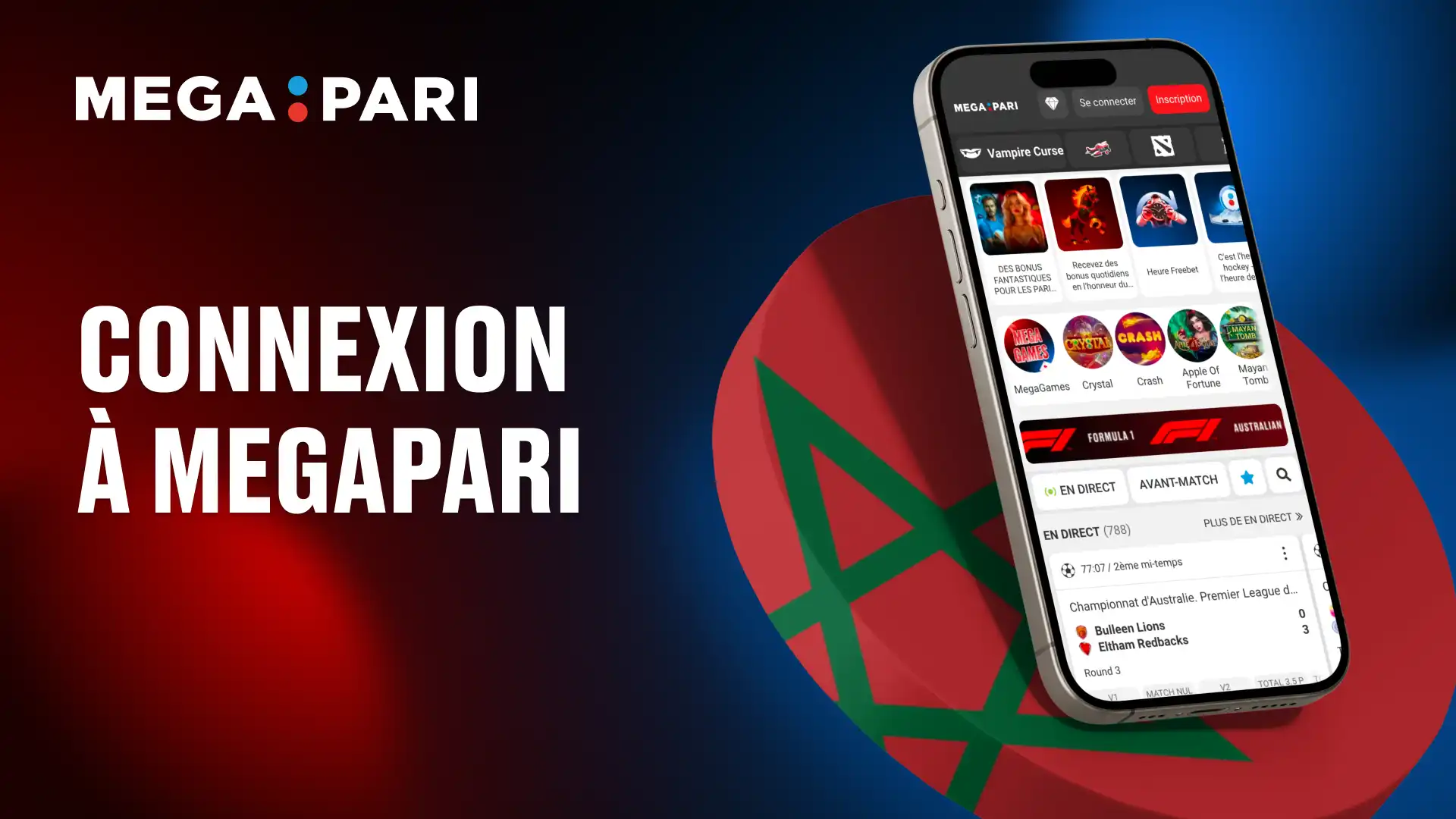 Boîte cadeau et pièces symbolisant les bonus de connexion sur Megapari Maroc